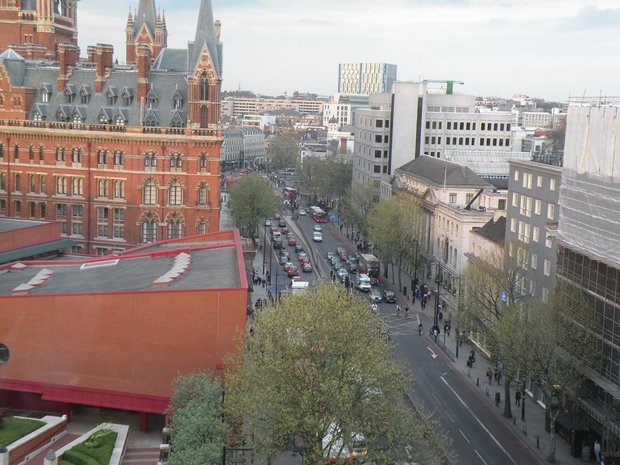  Euston Road vue d'en haut